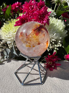 Fire Quartz (Hematoid Quartz) Sphere - Vaulted Stock