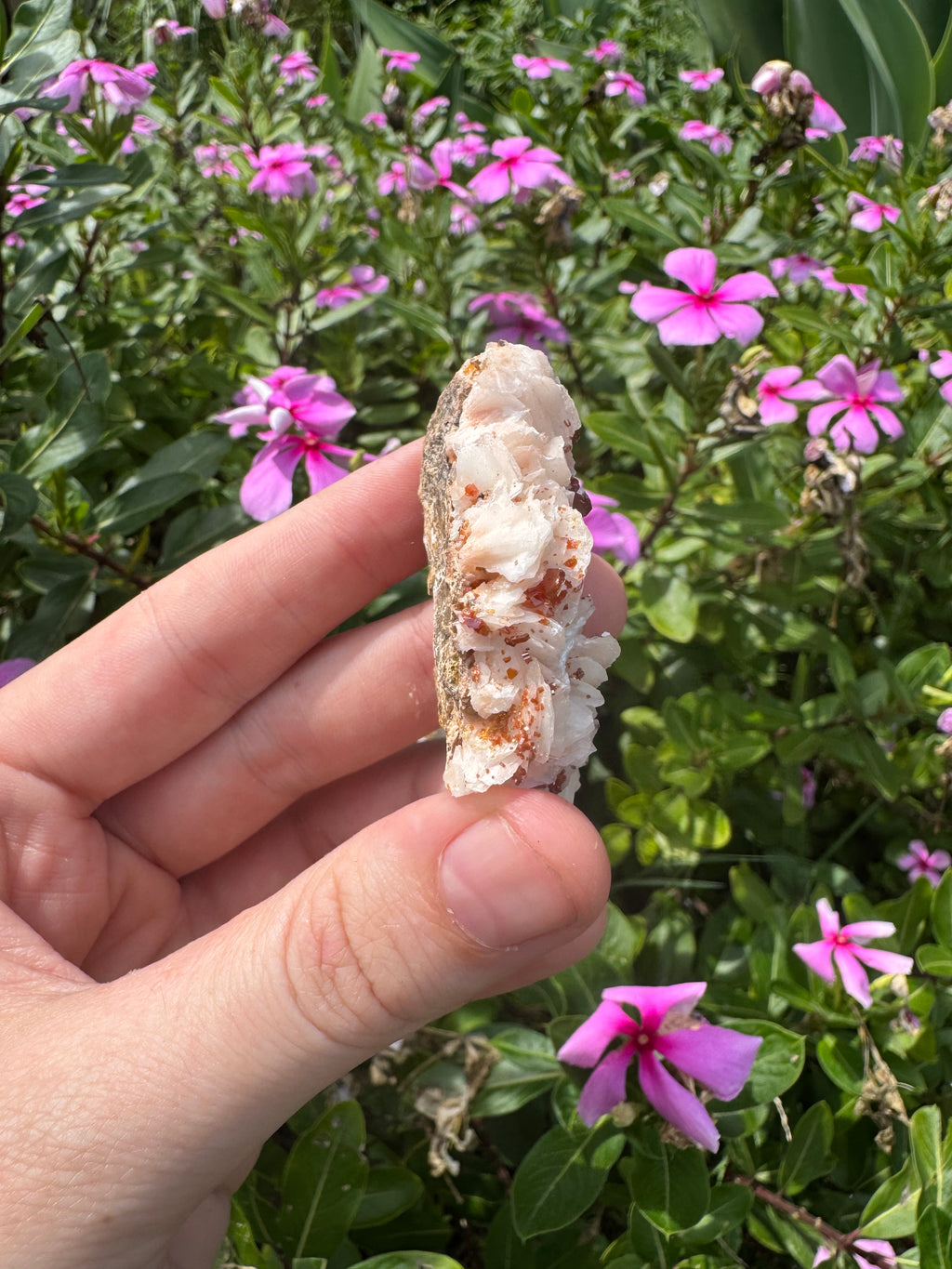 Vanadinite on Barite Specimen