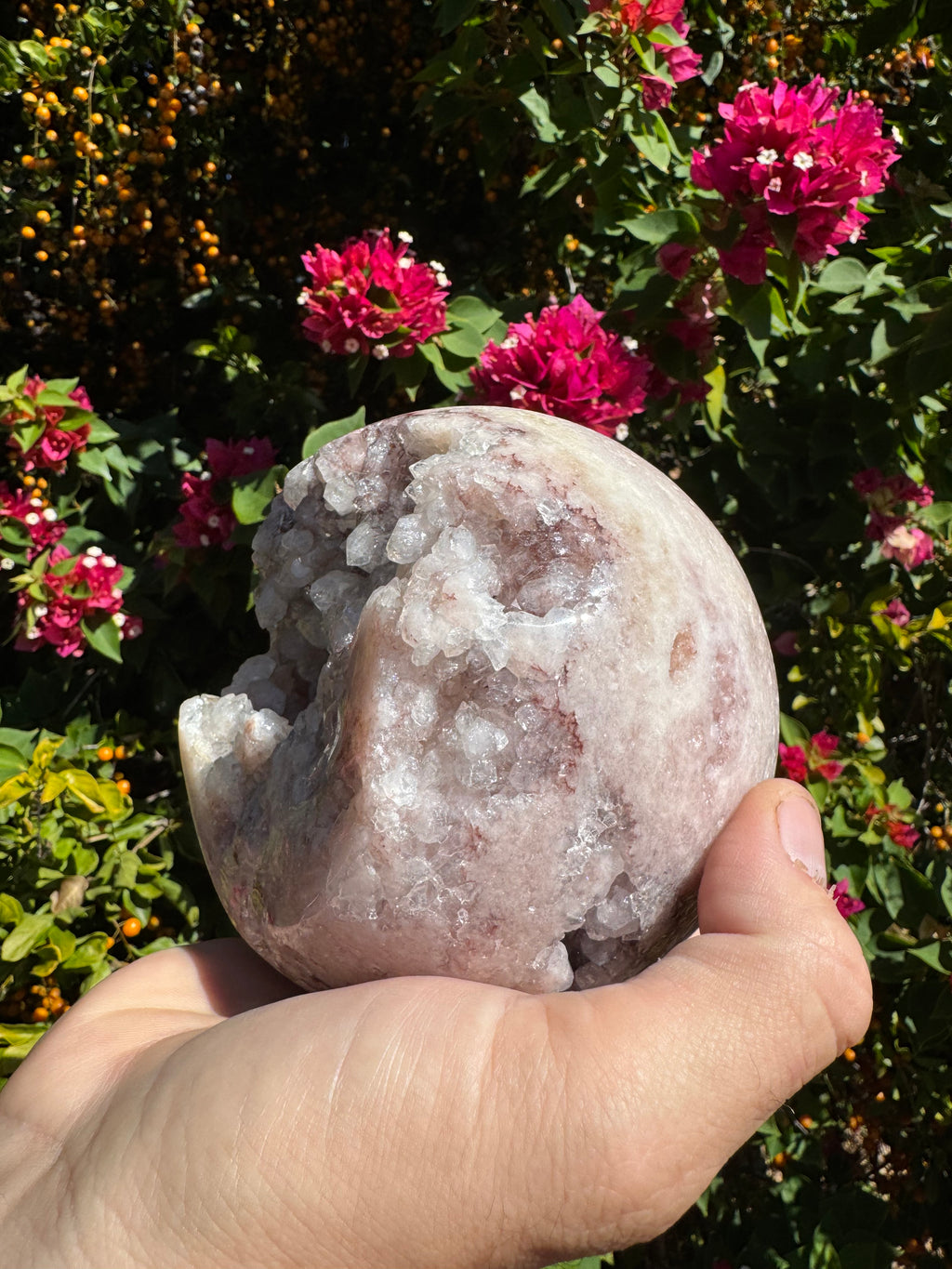 Pink Amethyst Druzy Sphere - 2.219kg