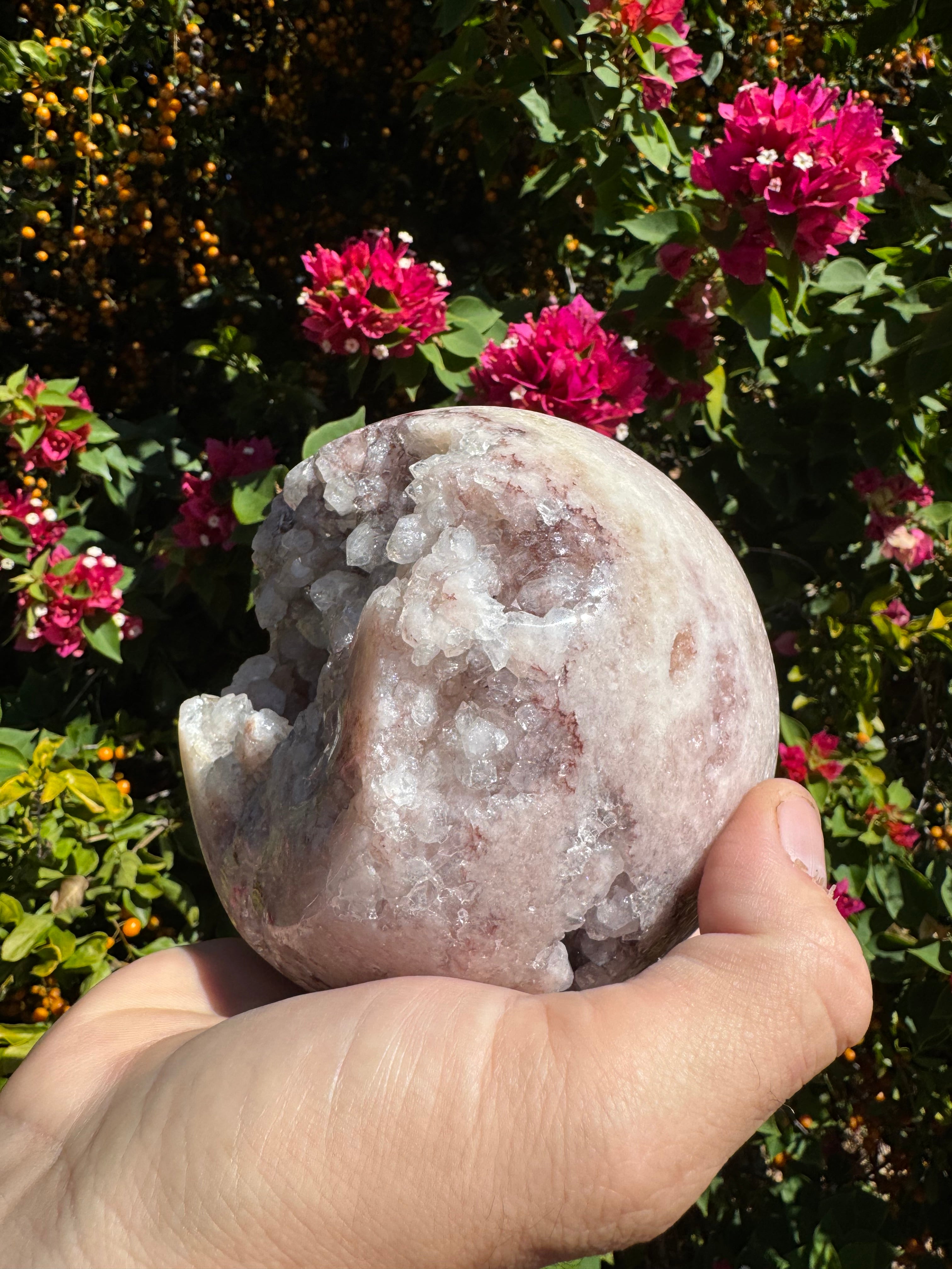 Pink Amethyst Druzy Sphere - 2.219kg