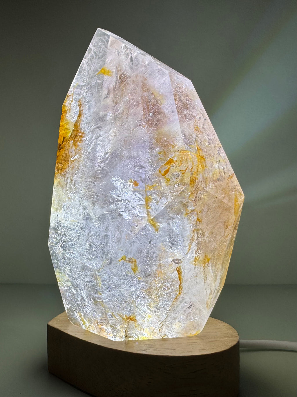 Clear Quartz + Amethyst Inclusions Freeform