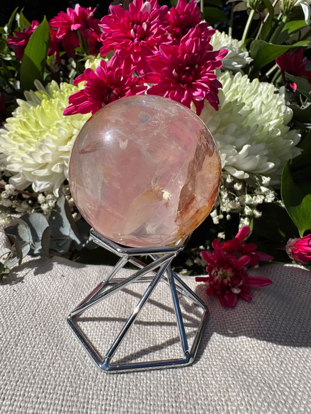 Fire Quartz (Hematoid Quartz) Sphere - Vaulted Stock