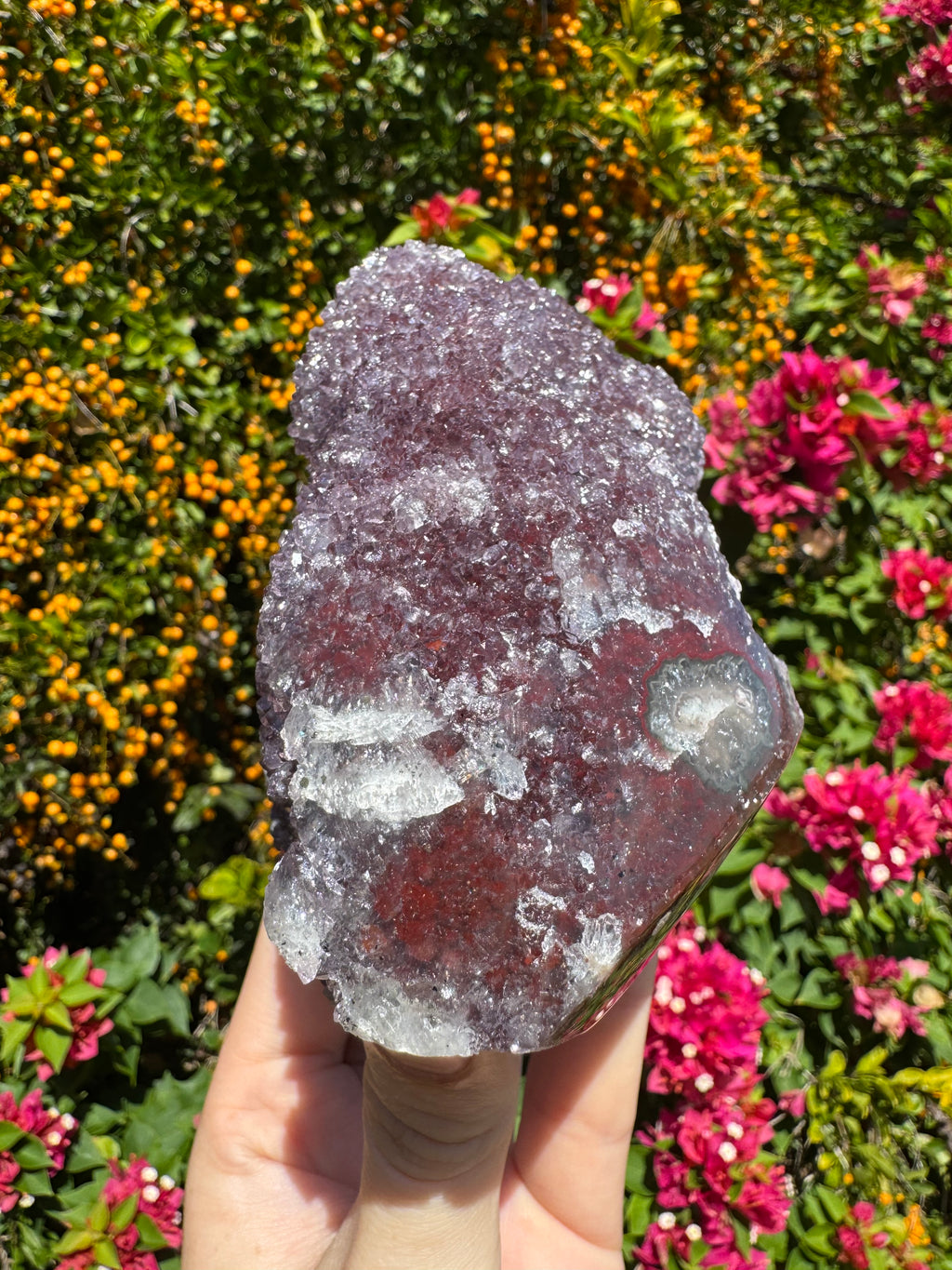 Amethyst Druzy Standing Geode
 - Wraparound