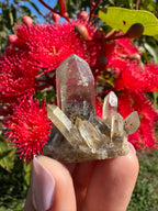 Hematite Phantom Quartz Cluster - Torrington