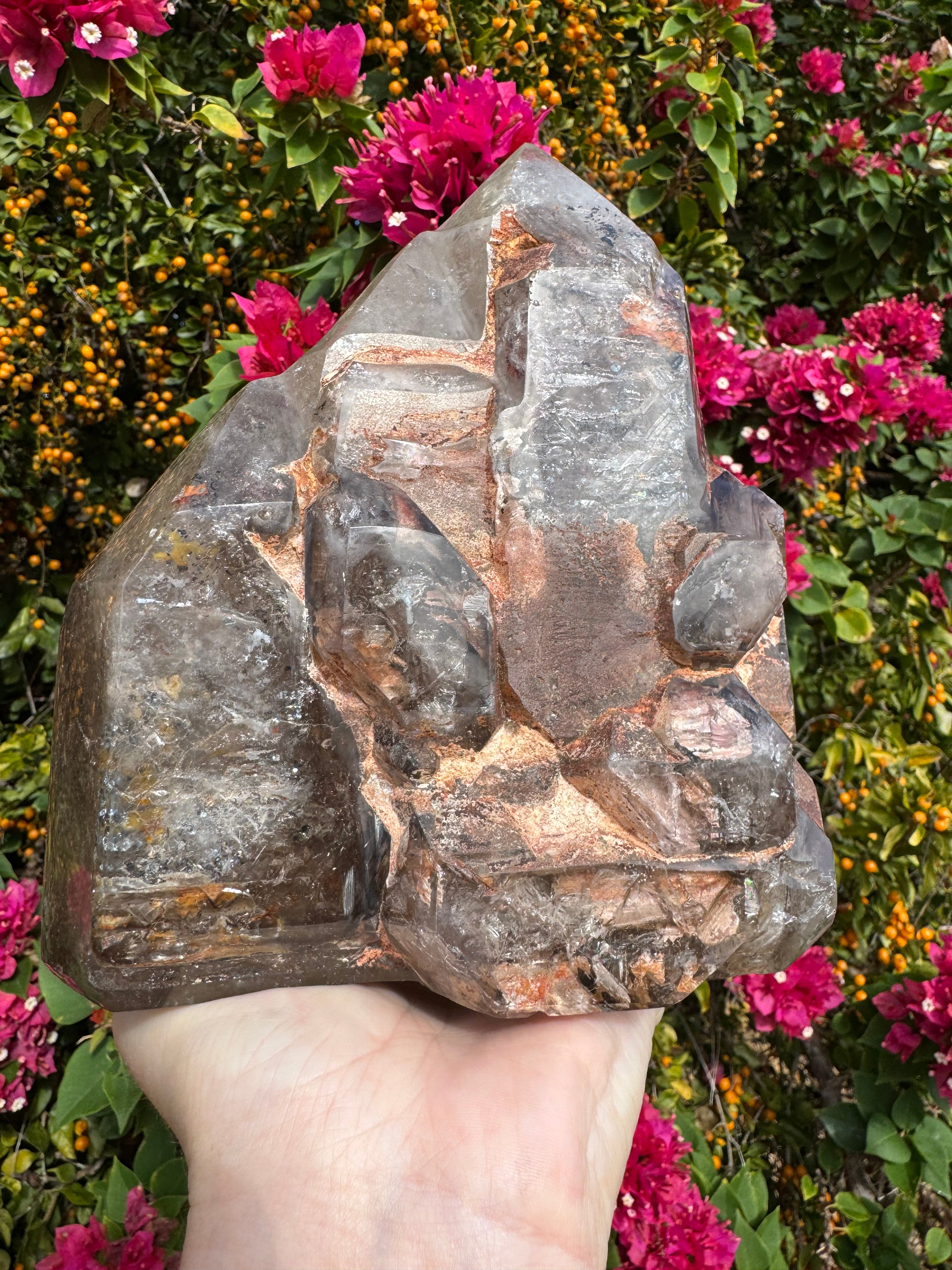 Included Smoky Quartz Freeform - Castle