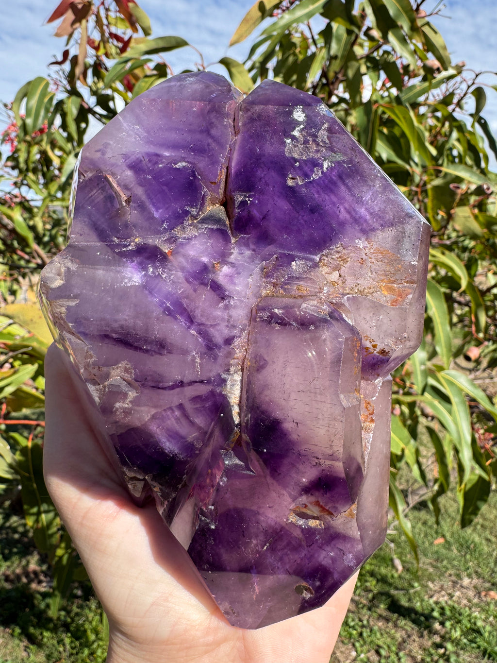 Included Amethyst ‘Castle’ With Hematite Inclusions Freeform