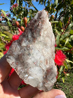 Hematite Coated Smoky Quartz Cluster - Mt Isa