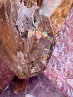 Rare Windowed Included Smoky Quartz Freeform - Triple Enhydro