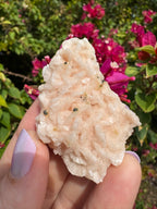 Pink Dolomite With Chalcopyrite Specimen