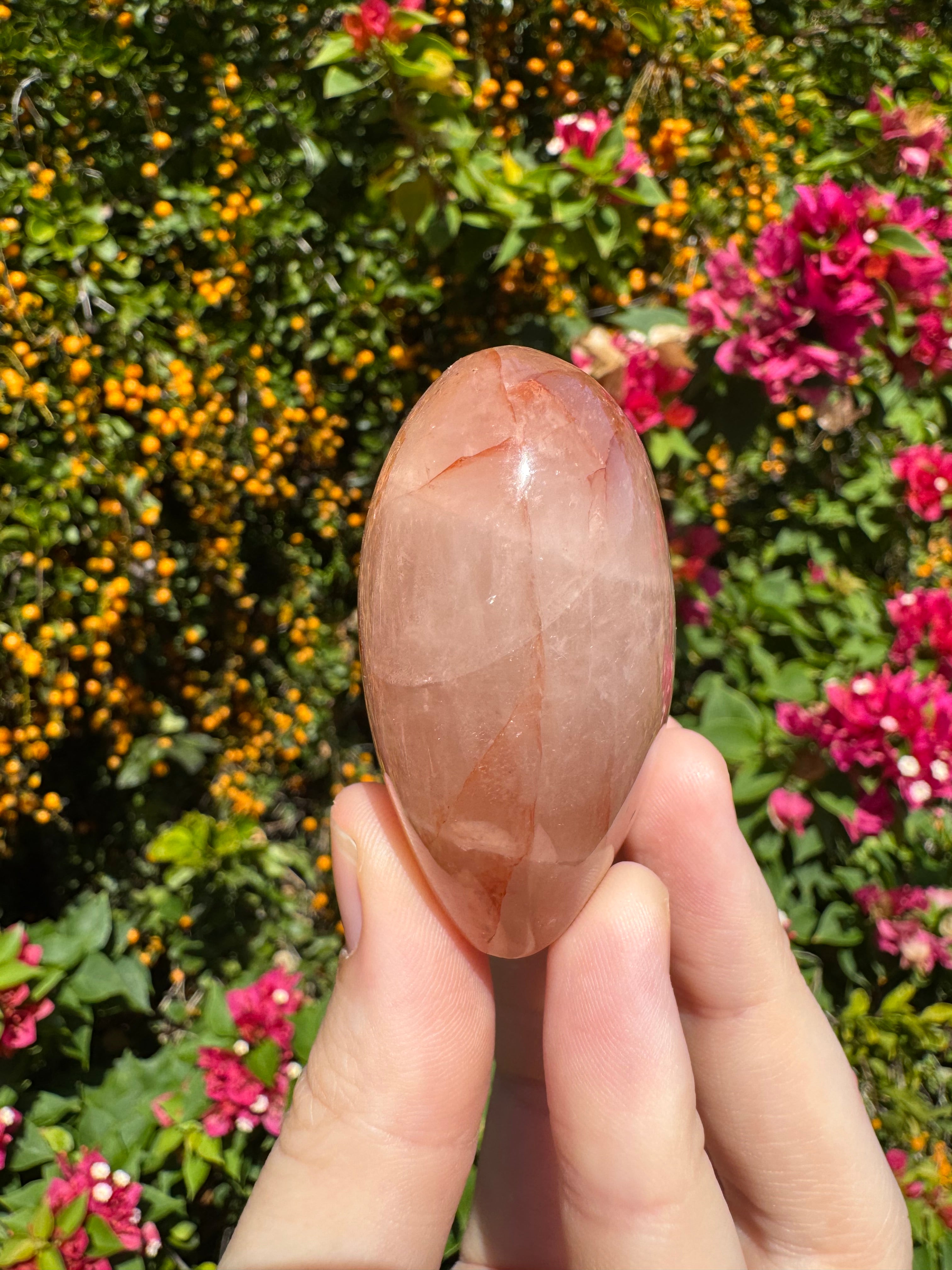Fire Quartz Puffy Heart