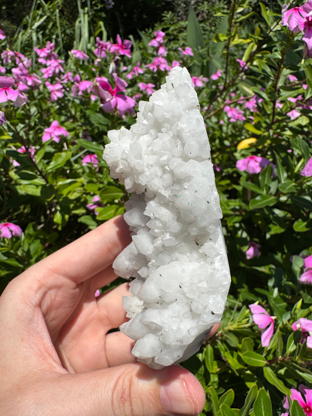 Pyrite on Calcite Cluster