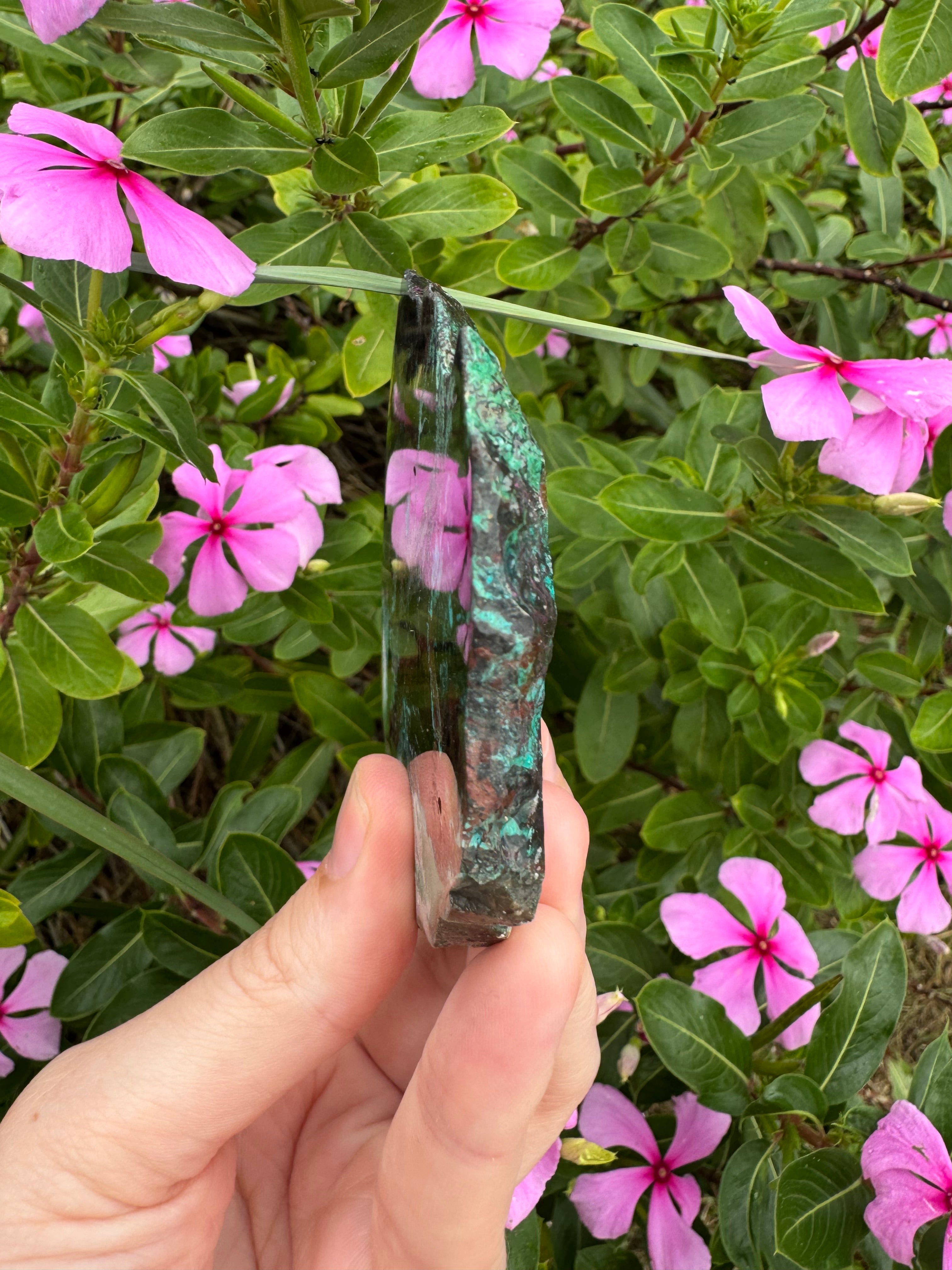 Shattuckite Slice with Stand