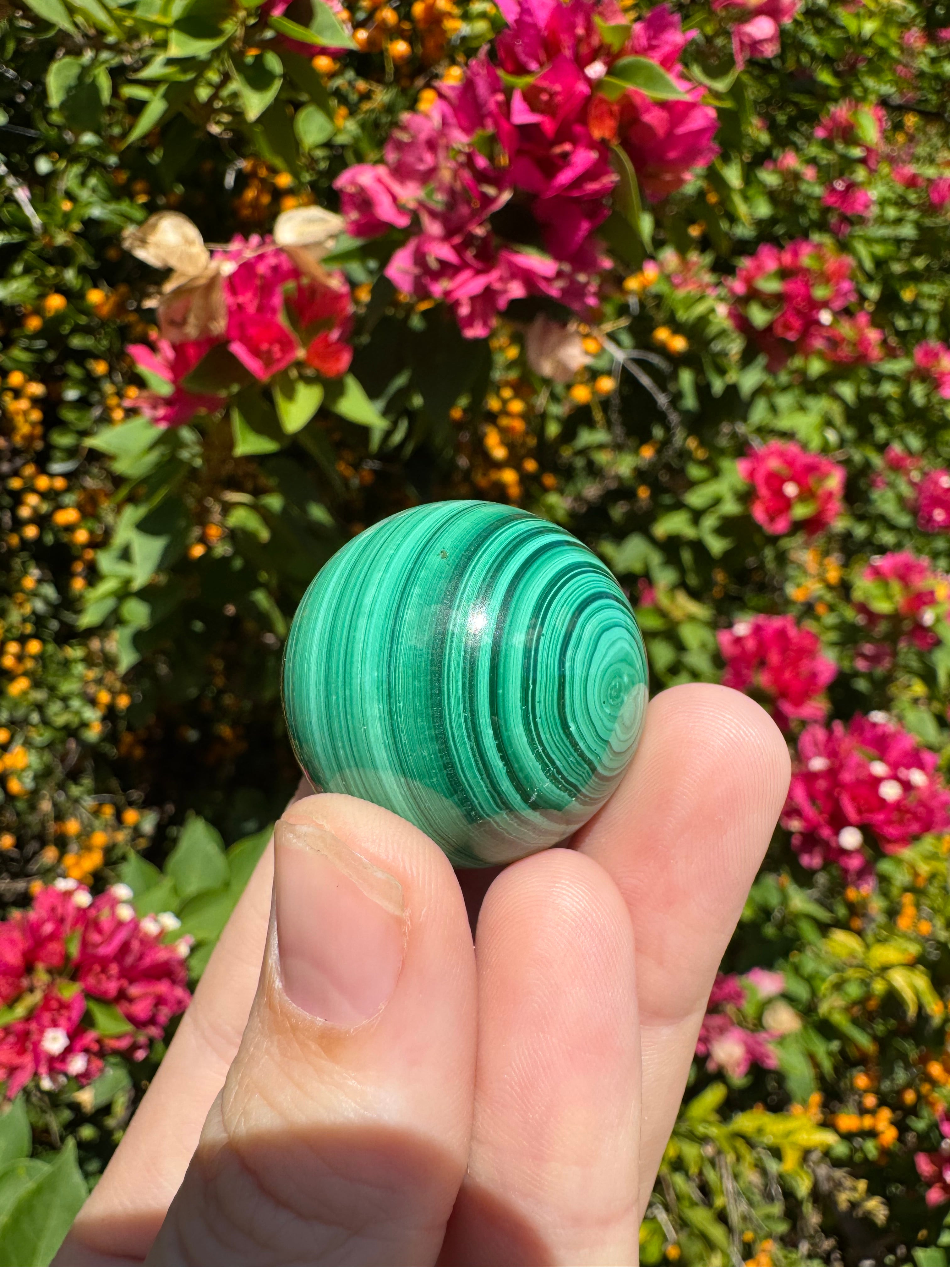 Malachite Sphere - 3cm