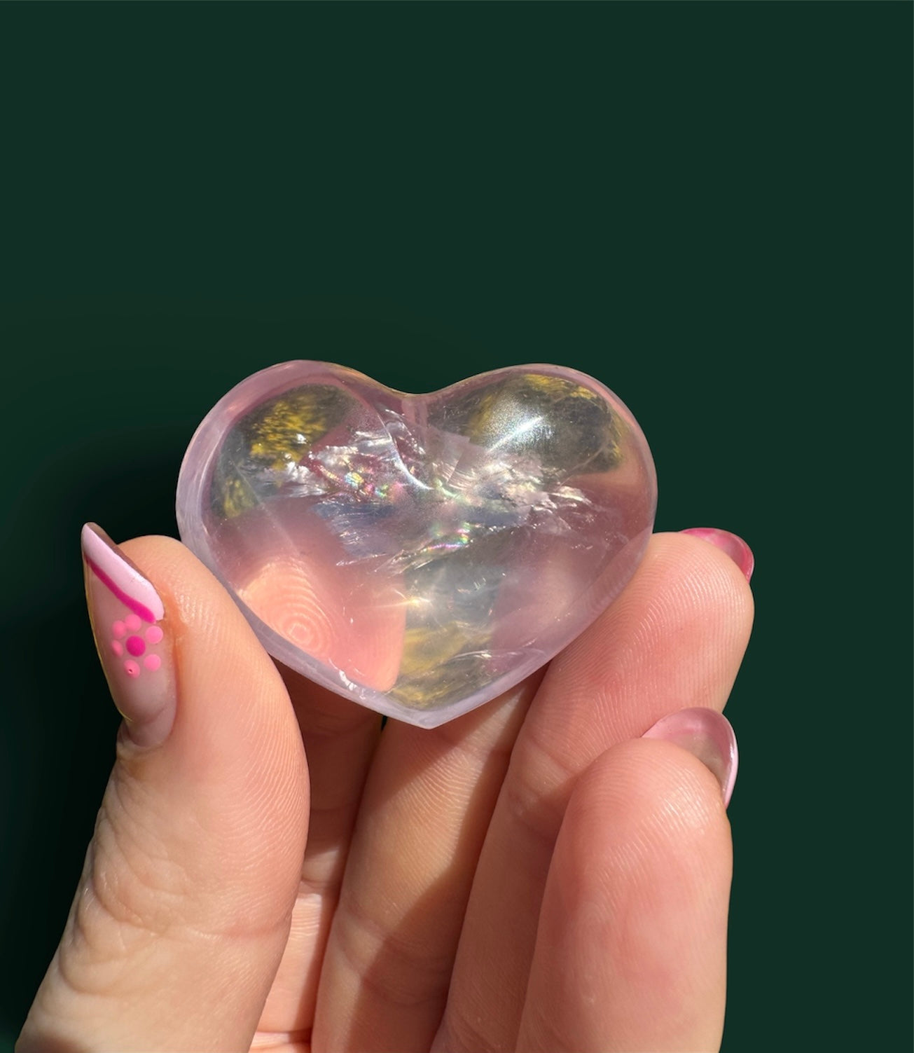 Rose Quartz Heart - Mini