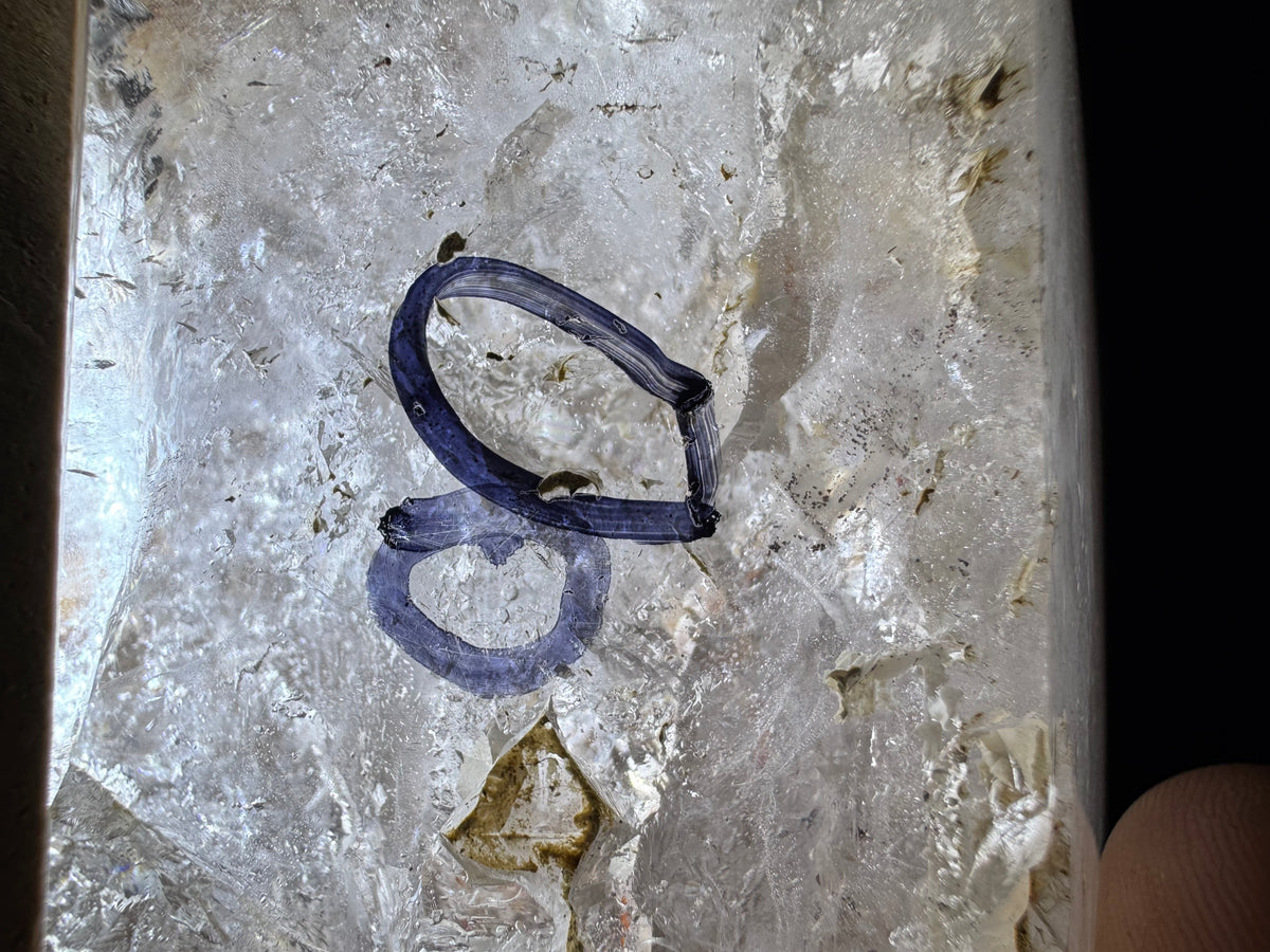 Rare Windowed Included Smoky Quartz Freeform - Triple Enhydro