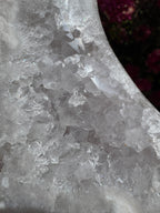 Lune en améthyste rose XL - Pièce maîtresse