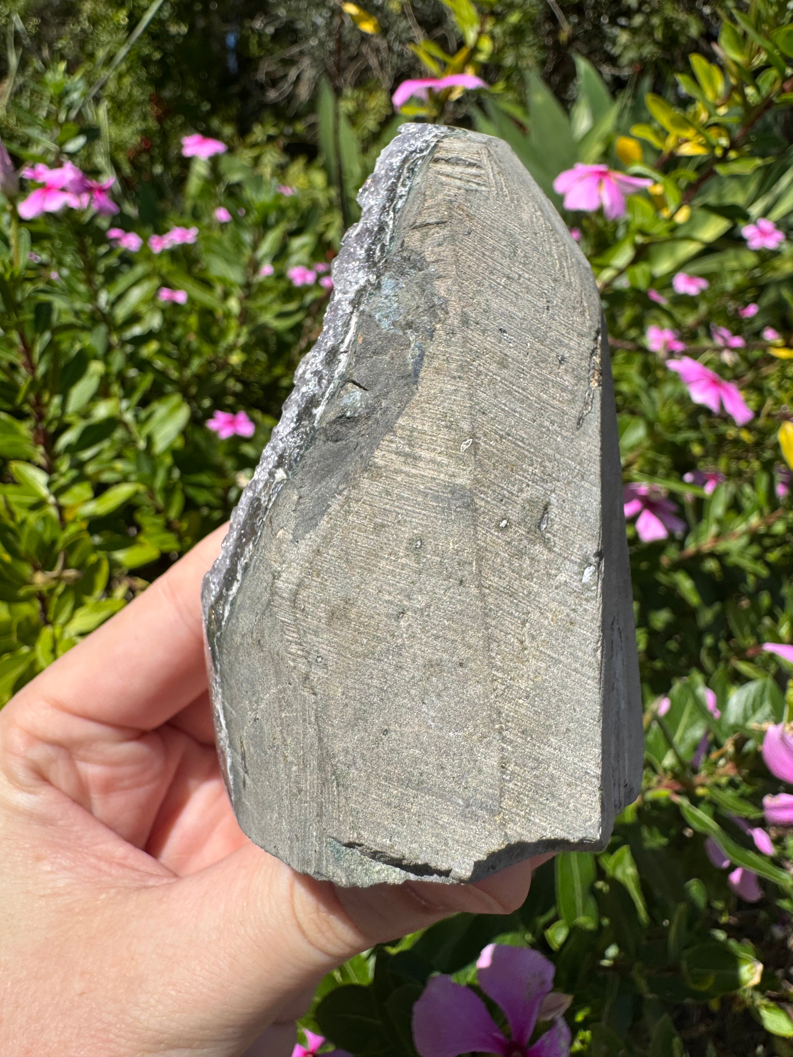 Madagascan Amethyst Cluster with Cristobalite Inclusions