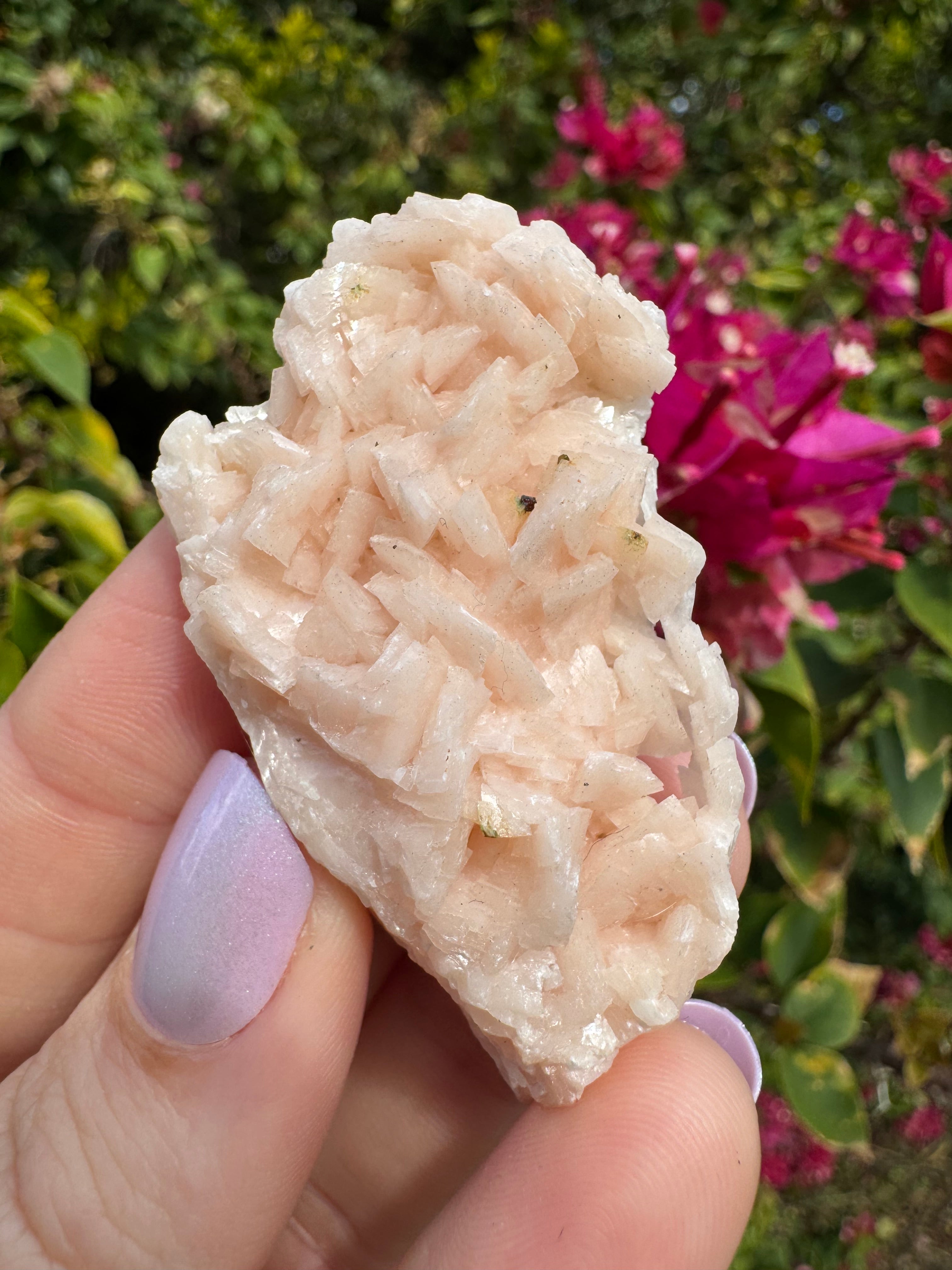 Pink Dolomite With Chalcopyrite Specimen