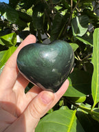 Rainbow Obsidian Heart