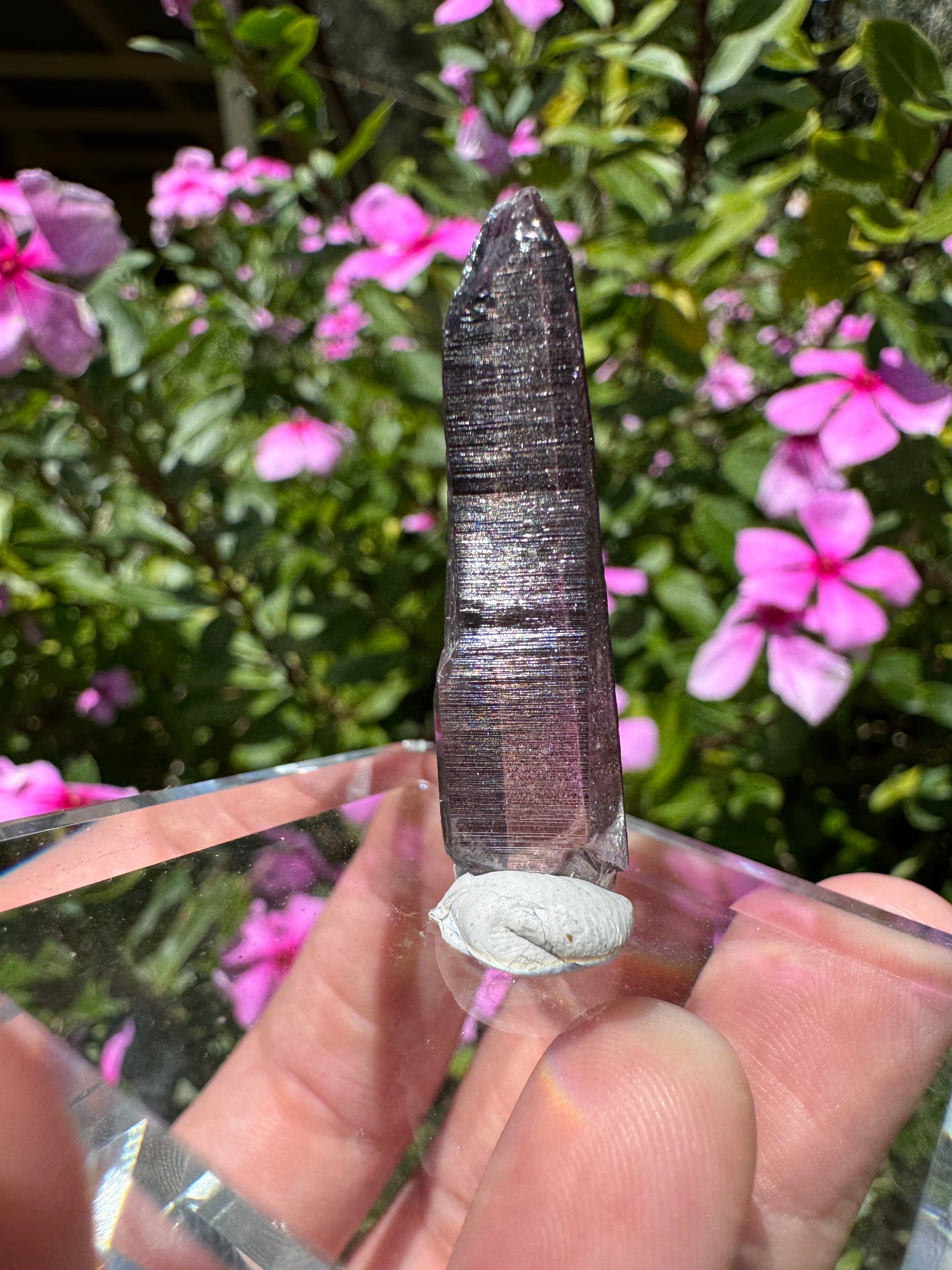 Hematite + Lithium Lasar Quartz Point