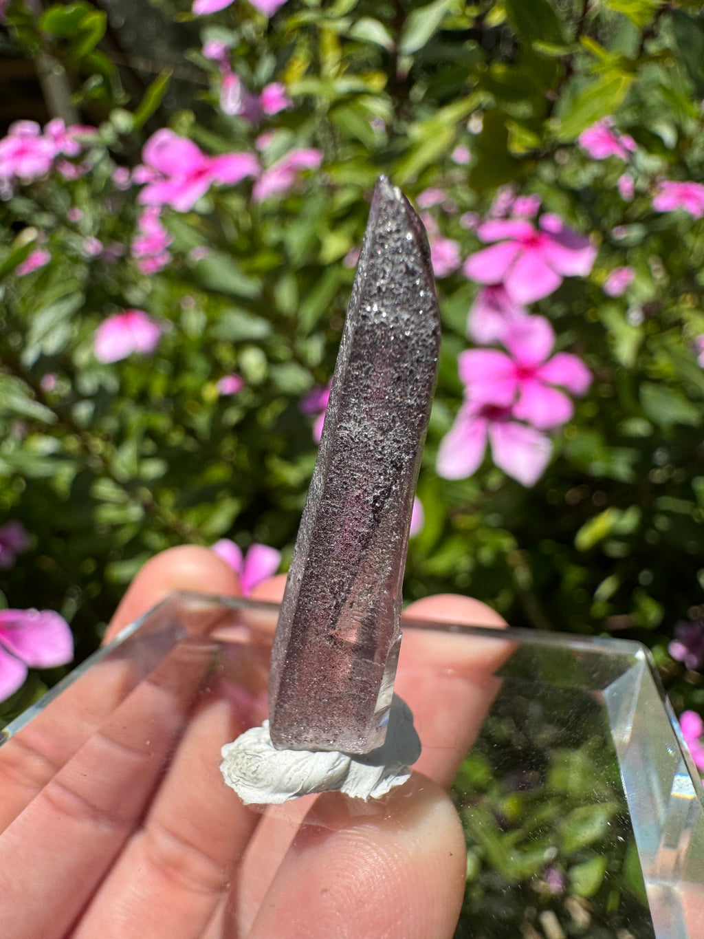 Hematite + Lithium Lasar Quartz Point