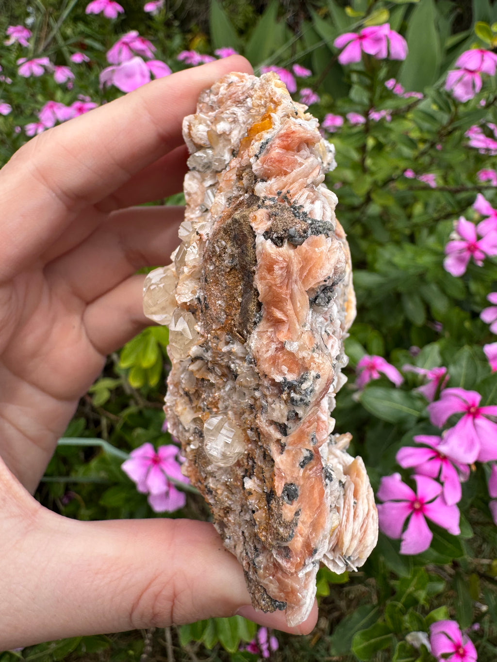 Cerussite on Barite Cluster Specimen