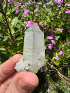 Sugar-Coated Epidote On Quartz Point