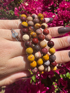 Pulsera de mookaíta de 8 mm