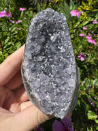 Madagascan Amethyst Cluster with Cristobalite Inclusions