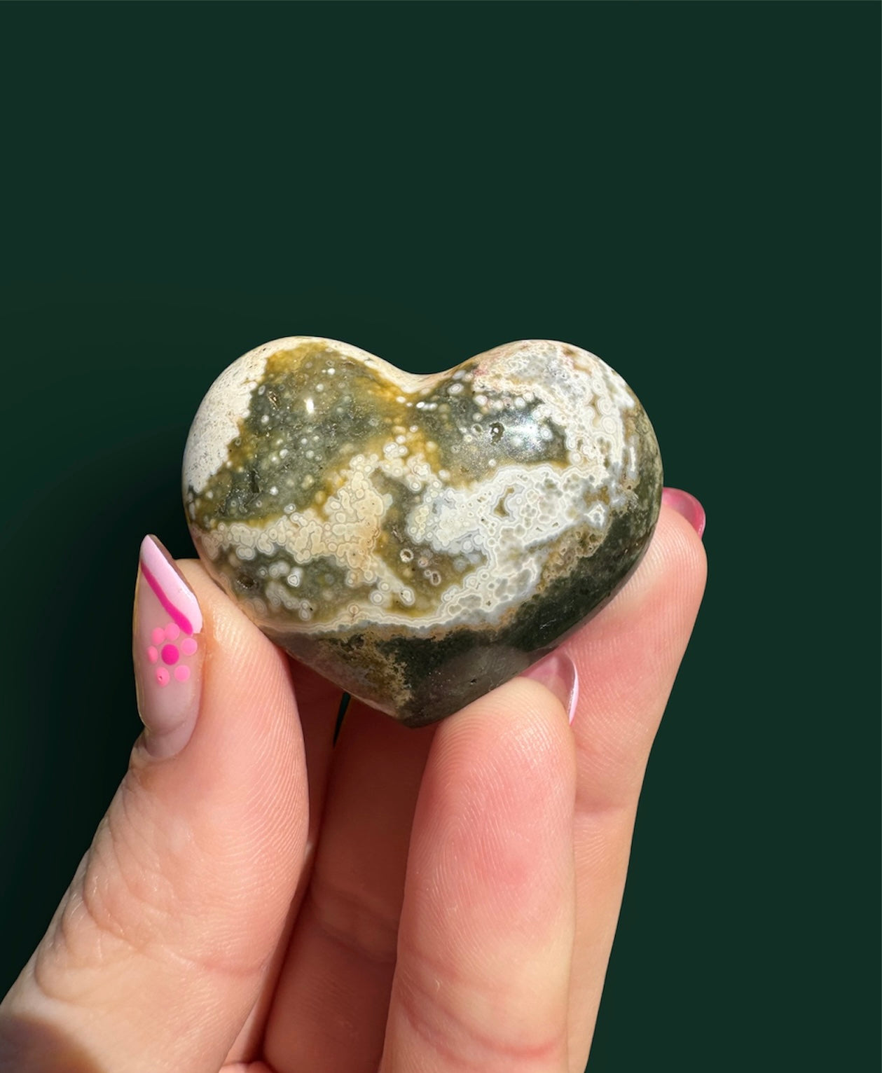 Ocean Jasper Heart - Mini