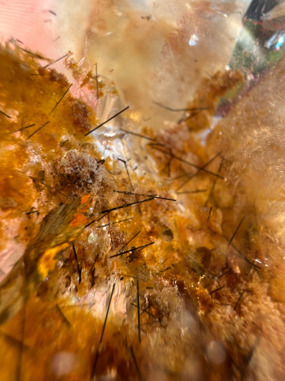 Garden Quartz With Rutile Inclusions Freeform - High Quality