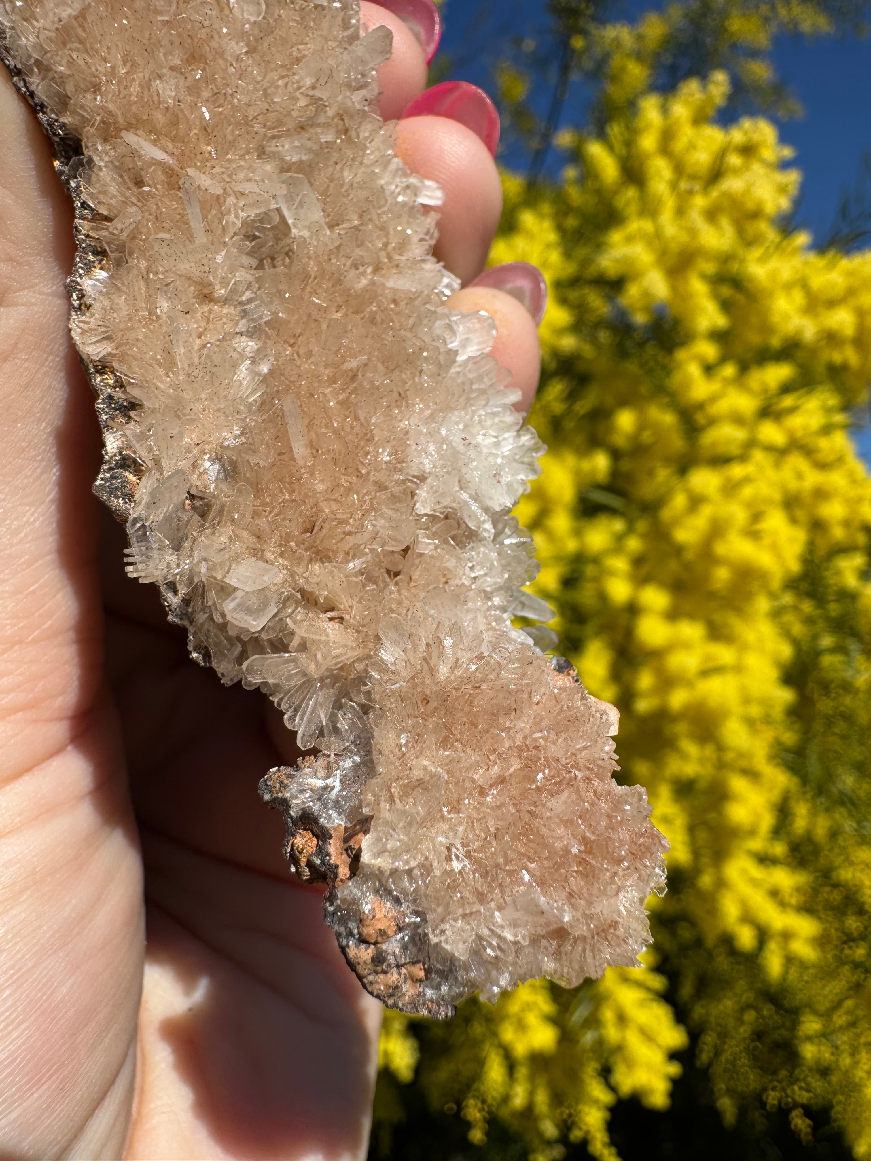 Clear Hemimorphite Cluster - Durango Mexico