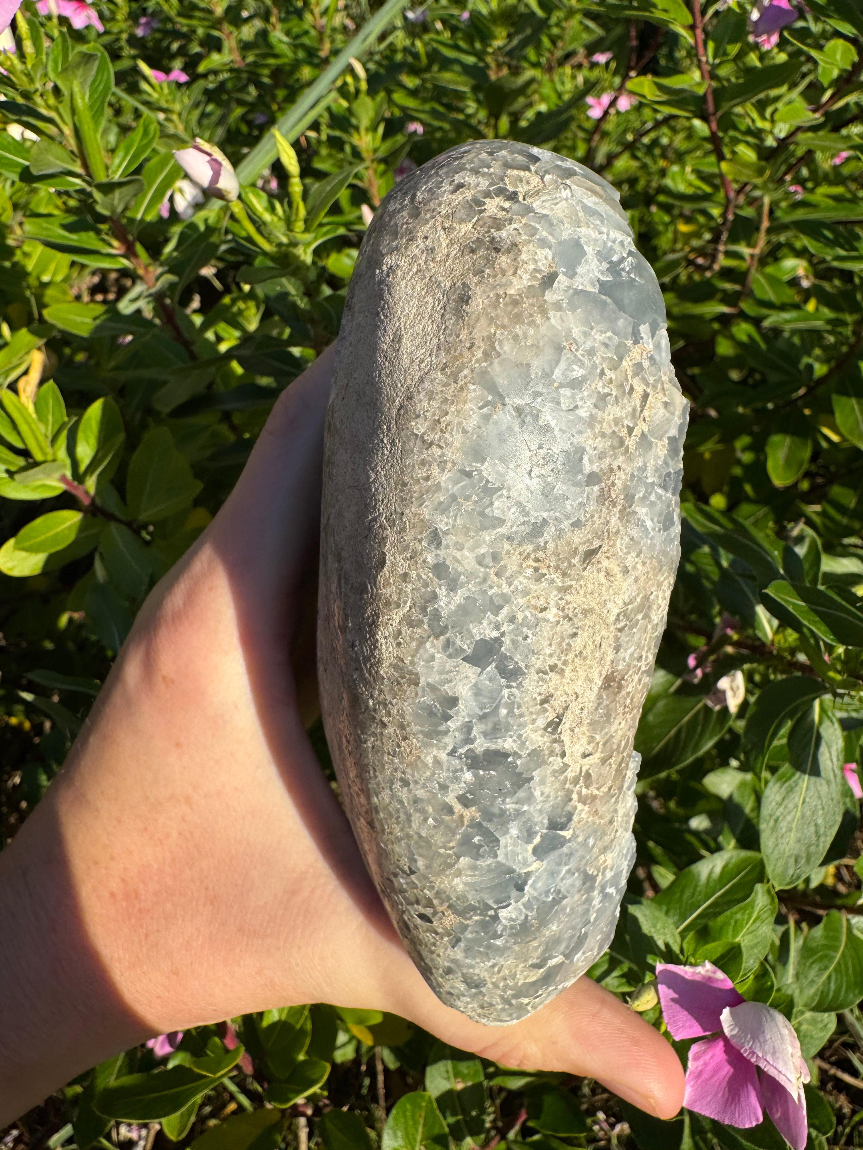 Blue Celestite Heart