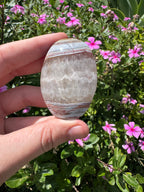 Mexican Agate And Amethyst Palm Stone