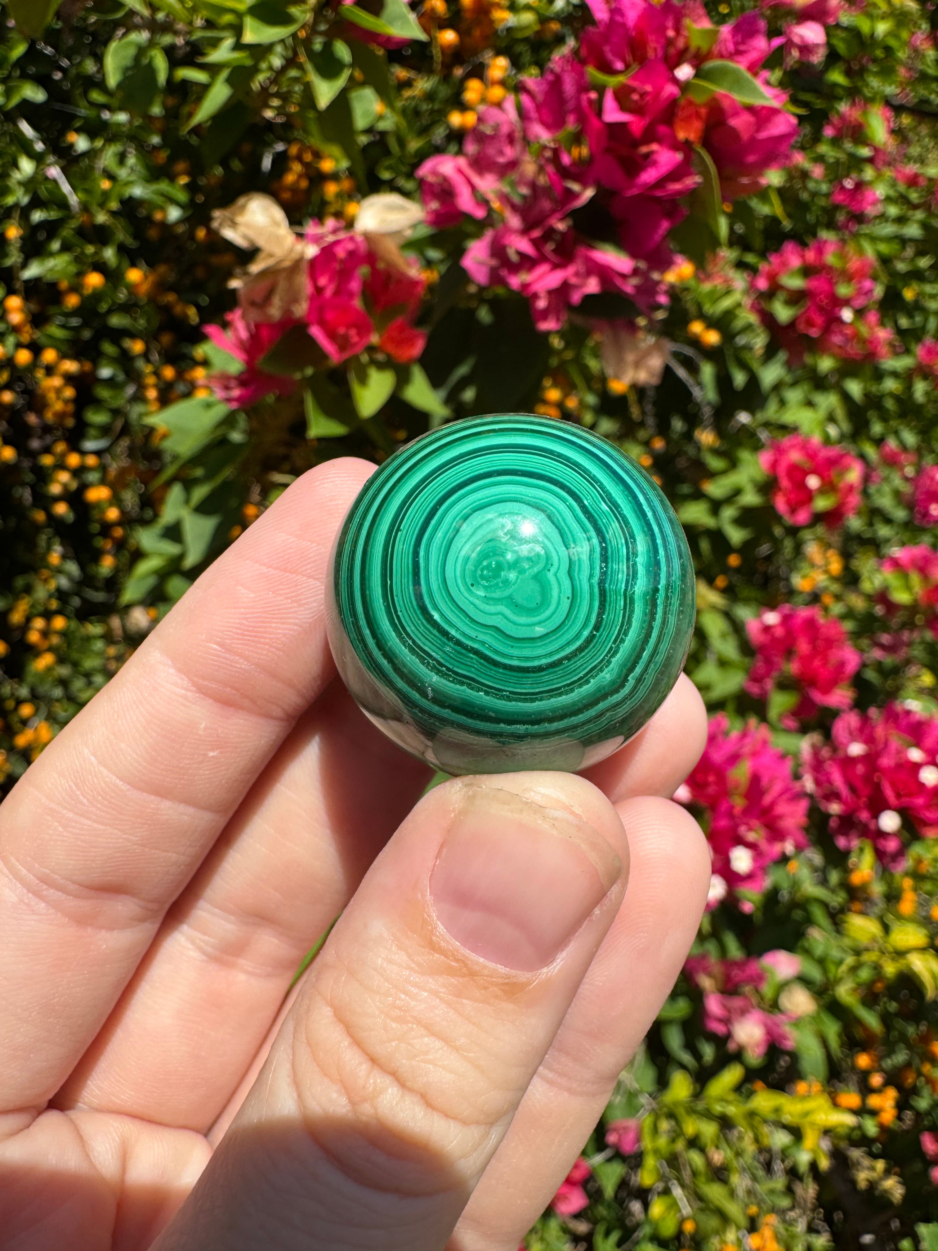 Malachite Sphere - 3cm