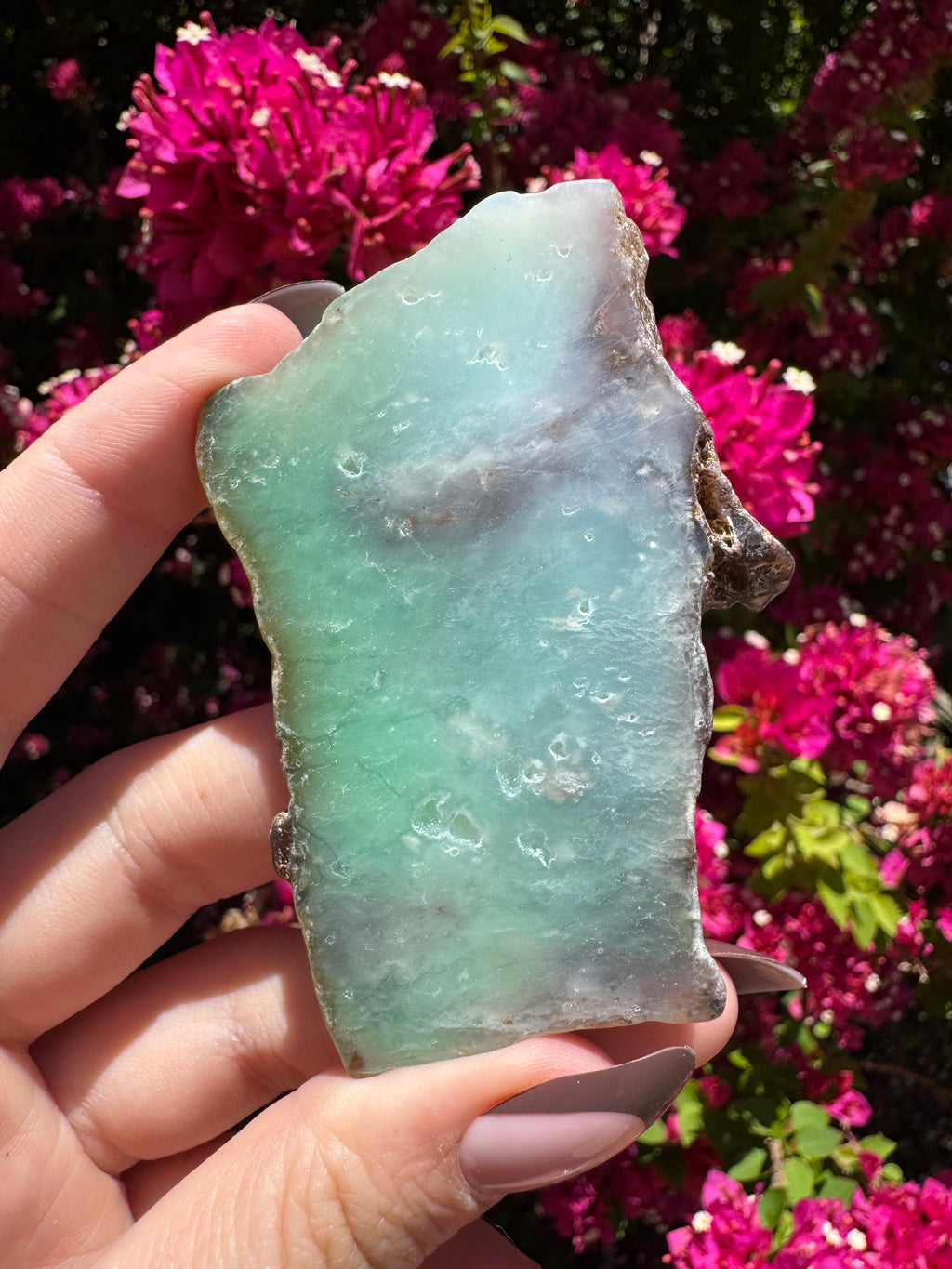 Green Chrysoprase Slice | Yerilla