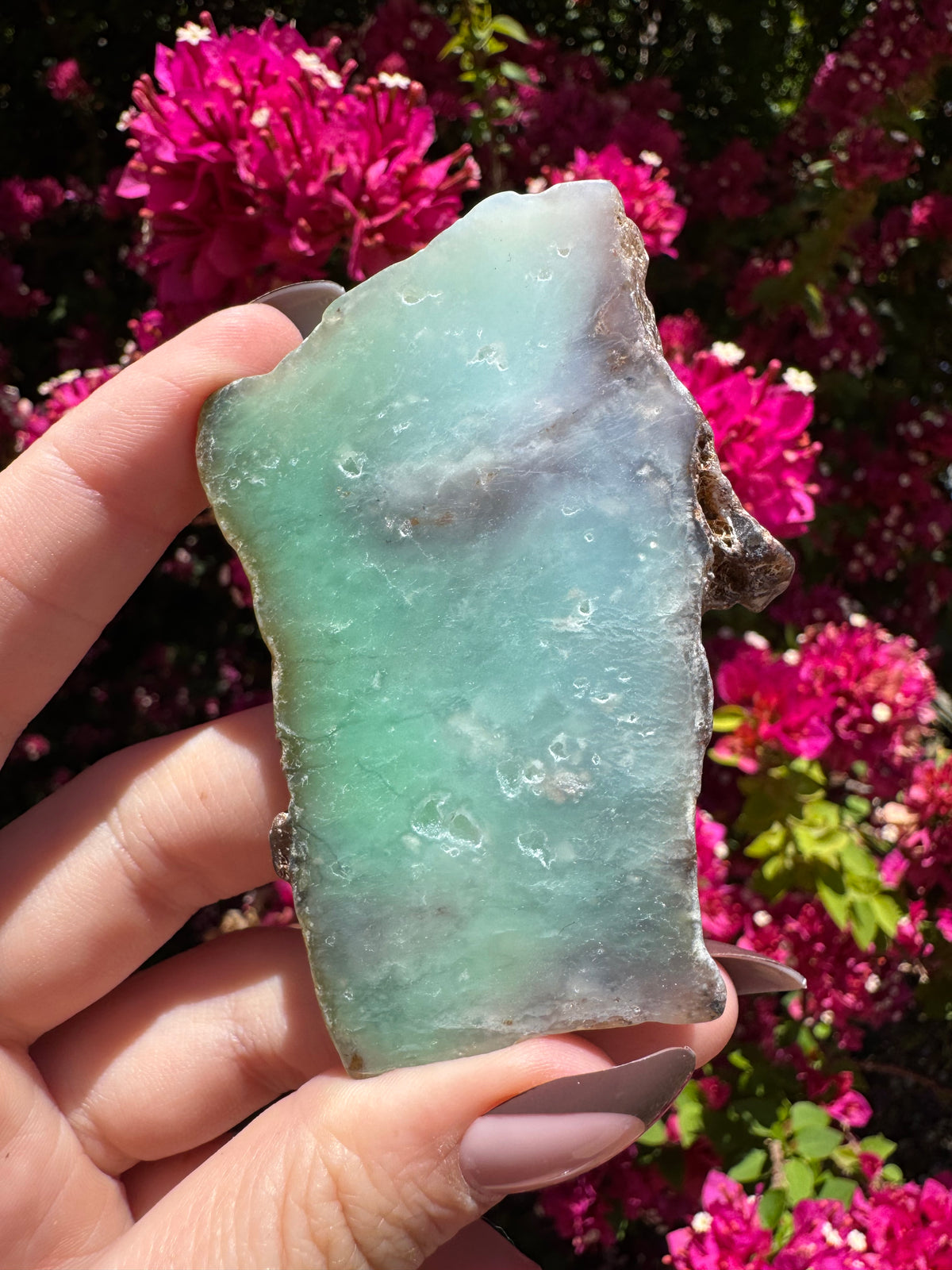 Green Chrysoprase Slice | Yerilla
