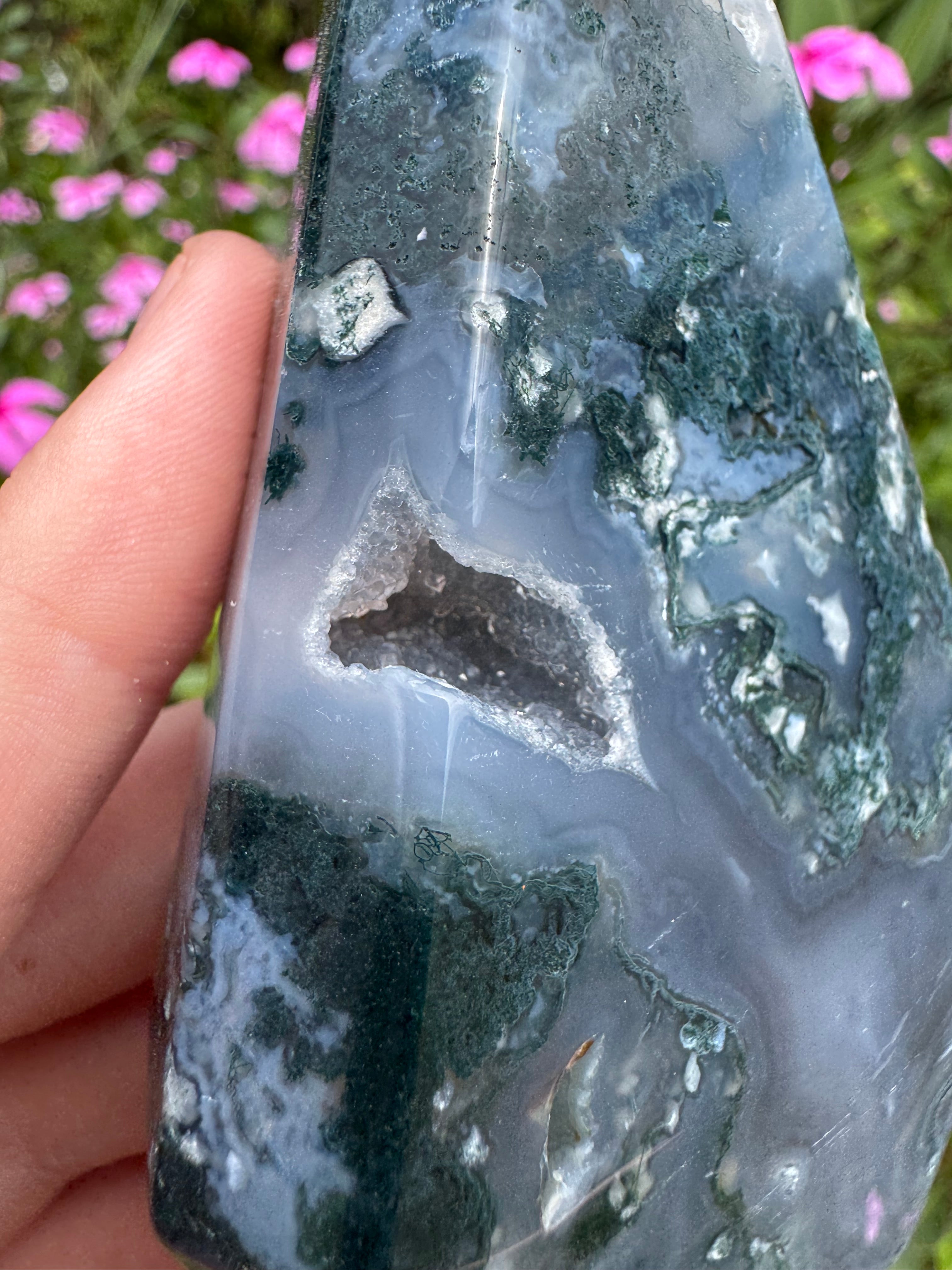 Moss Agate Flame