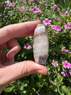 Mexican Agate And Amethyst Palm Stone