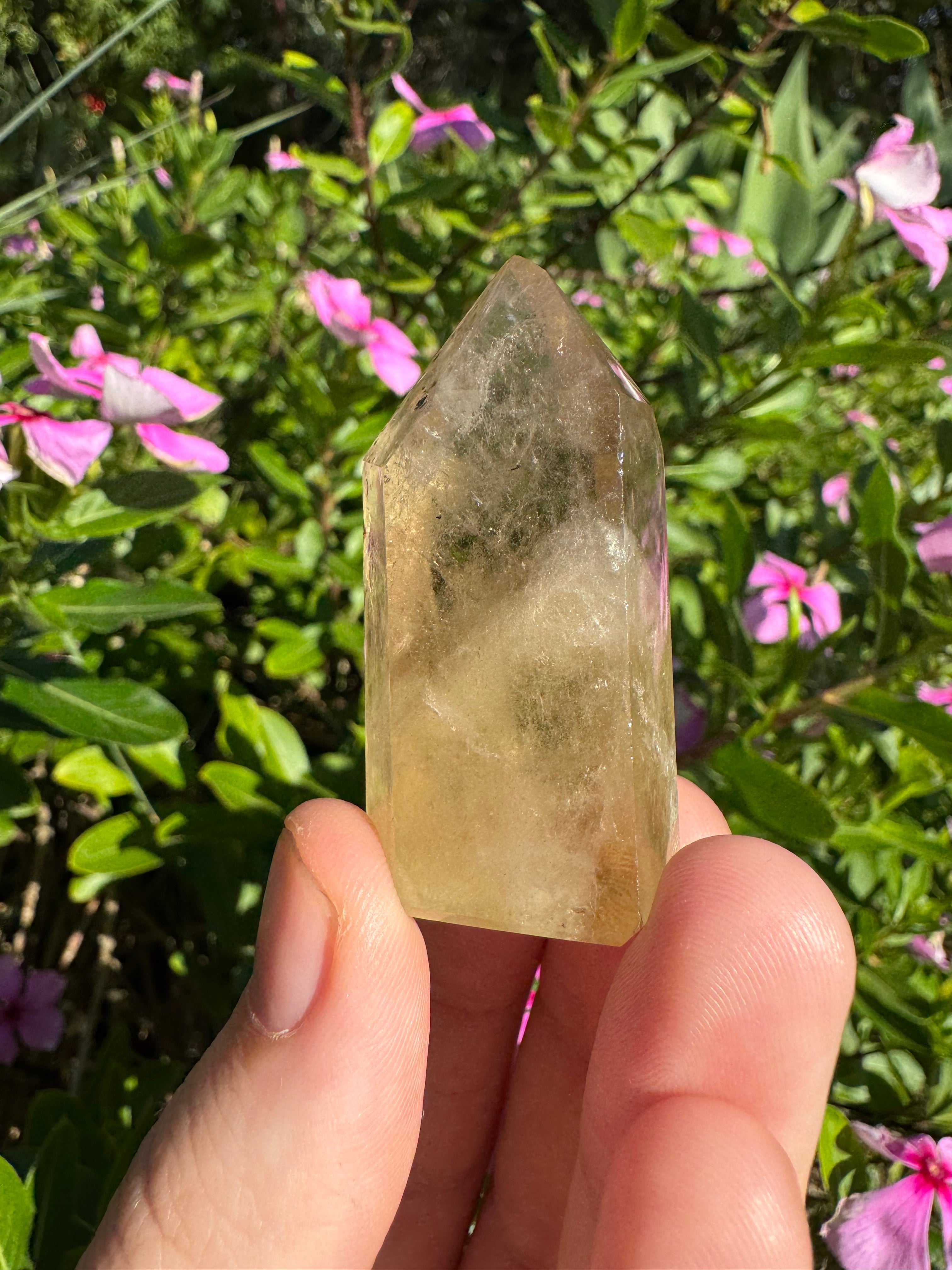 Natural Citrine Polished Point
- Hematite & Titanium Inclusions
