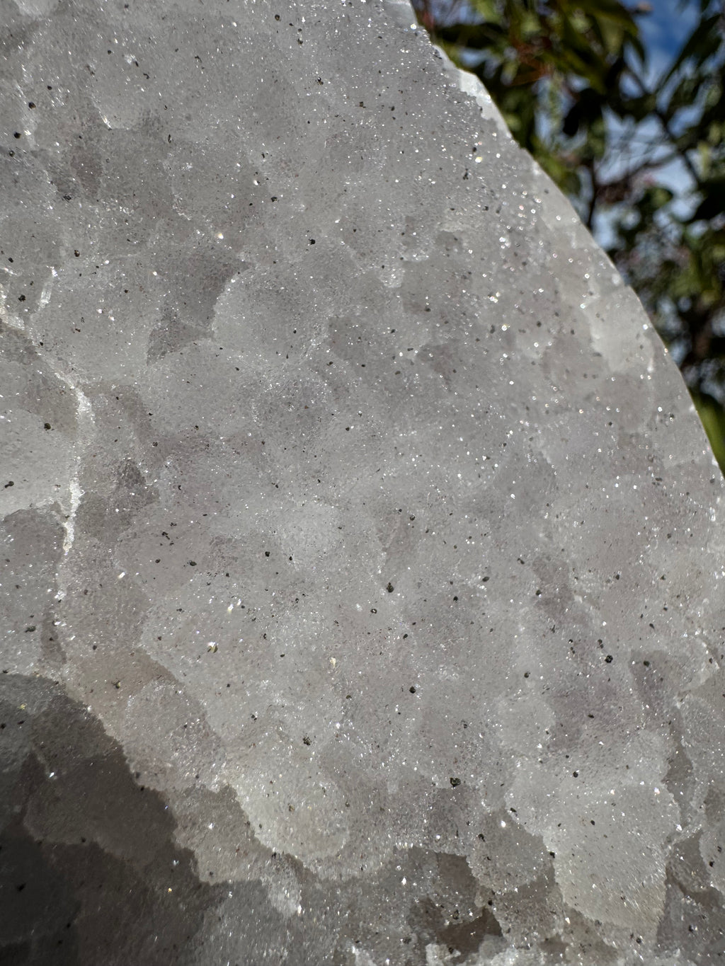 High Quality Rainbow Sugar-Coated Amethyst Cut-Base Cluster