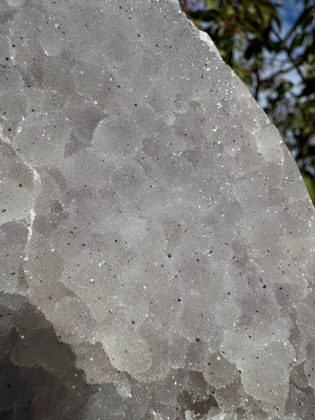 High Quality Rainbow Sugar-Coated Amethyst Cut-Base Cluster