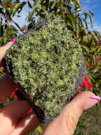 Peridot and Black Spinel On Matrix Specimen