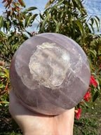 Lavender Rose Quartz Asterism Sphere - Statement 2.9kg