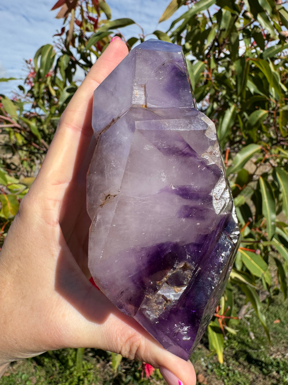 Included Amethyst ‘Castle’ With Hematite Inclusions Freeform
