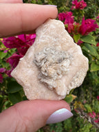 Pink Dolomite With Chalcopyrite Specimen