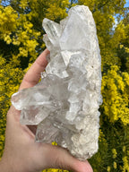 Clear Quartz Cluster With Phantom - Double Sided