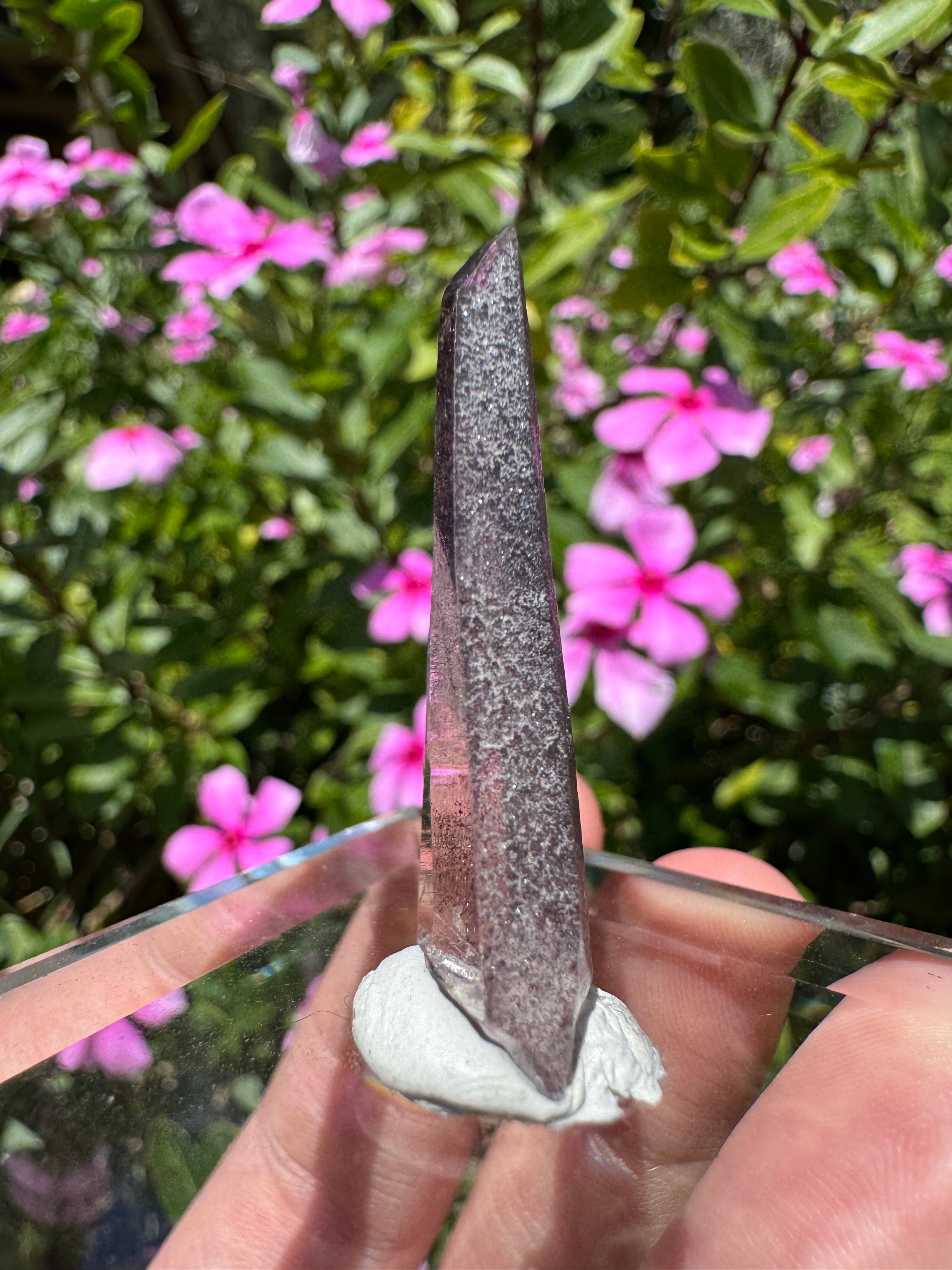 Hematite + Lithium Lasar Quartz Point