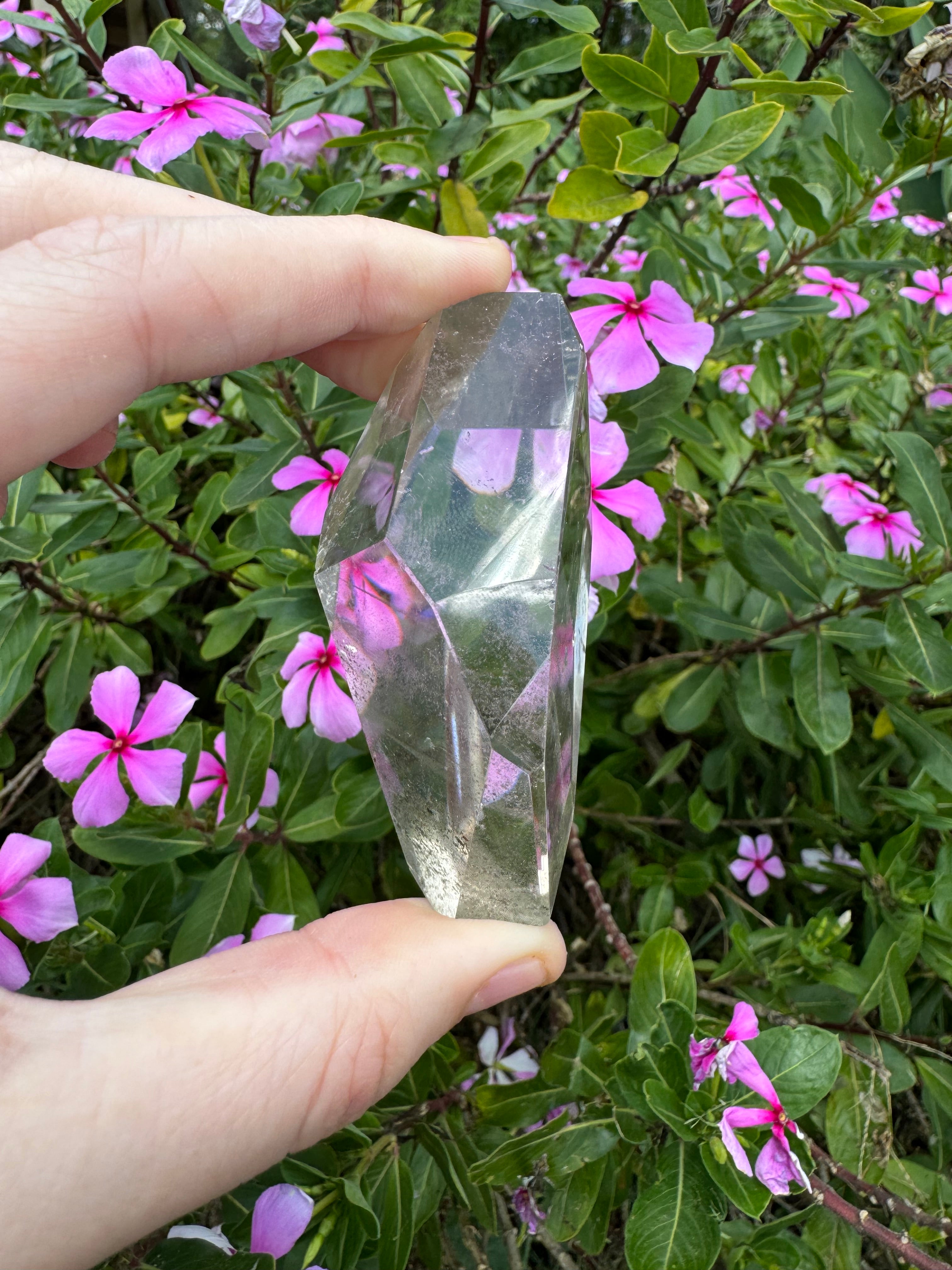 Inclusion Smoky Quartz Faceted Freeform
