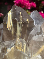 Smoky Quartz With Rutile Star Cluster